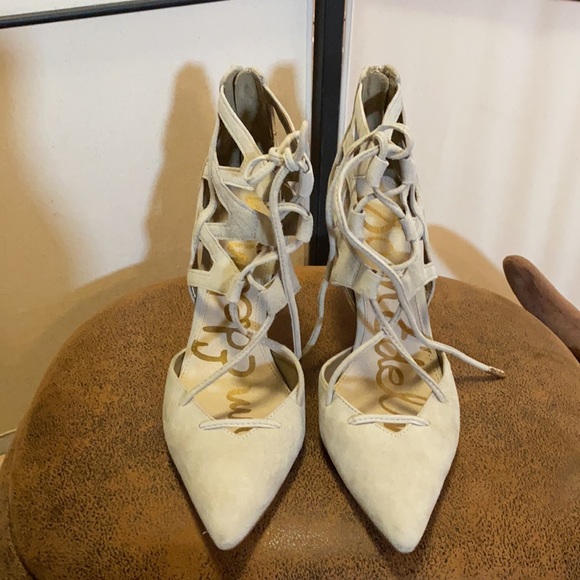 Sam Edelman Zavier Suede Heels - Picture 3 of 7